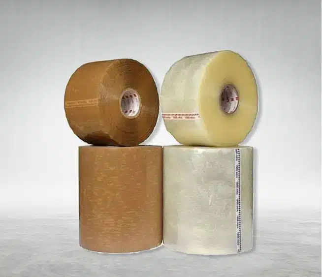 Jumbo BOPP tape master roll before slitting
